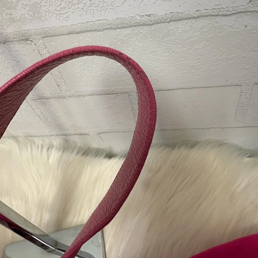 Escada Eluna Pink Leather Hobo Bag - Picture 7 of 11